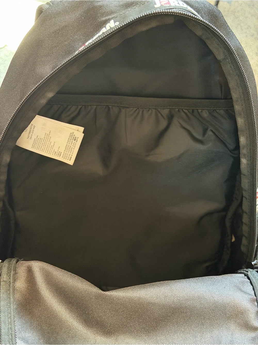 Jordan Jumpman Classics Large Black Backpack with Red Logo